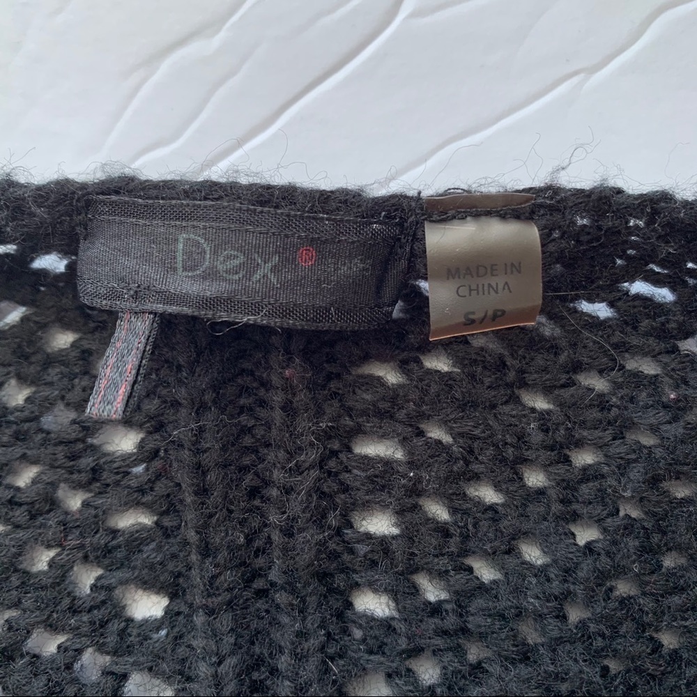 🦩2/$25 Dex / Black and White Marled Knit Sweater - Picture 5 of 9